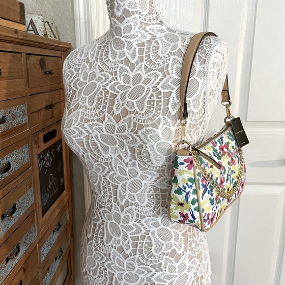 Nanette Lepore - Warm Floral Whimsy Shoulder Bag w/Chain- Tatianna Print- NWT - Picture 4 of 10